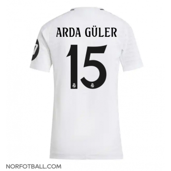 Billige Fotballdrakt Real Madrid Arda Guler #15 Replika Hjemmedrakt Dame 2024-25 Kortermet